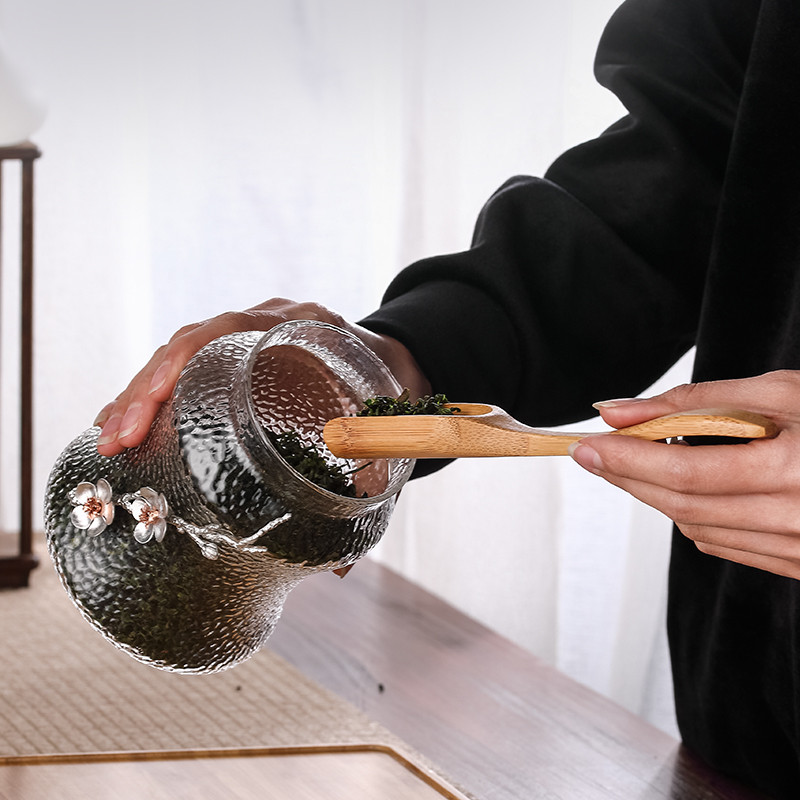 Yu Zhu Glass Food Container Tea Caddy